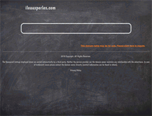 Tablet Screenshot of ileauxperles.com